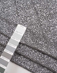 Grey silk and viscose jacquard