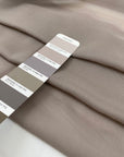 Pure silk georgette in gray shades. Very soft, light and transparent. High-quality deadstock fabric by the meter collected in Stock from a Maison de Couture in Italy.