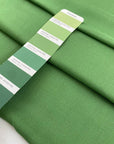Pure viscose very soft and flowy, in green. Ideal for blouses, shirts, skirts, and dresses. High-quality deadstock fabric by the meter collected in Stock from a Maison de Couture in Italy.