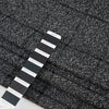 Mixed melange squared wool and nylon fabric. It is heavy and structured. High-quality deadstock fabric collected in Stock from a Maison de Couture in Italy. Mixed melange squared wool and nylon fabric. It is heavy and structured. High-quality deadstock fabric collected in Stock from a Maison de Couture in Italy.