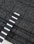 Mixed melange squared wool and nylon fabric. It is heavy and structured. High-quality deadstock fabric collected in Stock from a Maison de Couture in Italy.