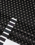 Fil coupé black jacquard - High quality deadstock fabric