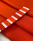 Heavy silk, cotton and polyester orange lobster. Quite thick high-quality deadstock fabric collected in Stock from a Maison de Couture in Italy.