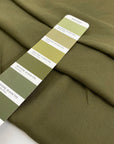 Pure viscose, very soft and light, flowy in avocado green. Ideal for shirts, skirts, dresses, and blouses. High-quality deadstock fabric by the meter collected in Stock from a Maison de Couture in Italy.