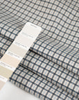 Double-face stretch jacquard with a refined diamond pattern ideal for structured garments and statement pieces. High-quality deadstock collected in Stock from a Maison de Couture in Italy.