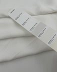 White viscose crepe sable not transparent and not stretch. High-quality deadstock collected in Stock from a Maison de Couture in Italy.