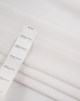 White sctructured viscose crepe de chine. High quality deadstock fabric.