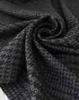 Elegant pure wool in dark gray and black pied de poule. Warm, soft, and ideal for light coats or jackets.High-quality deadstock collected in Stock from a Maison de Couture in Italy.