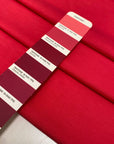 Soft and stretchy viscose and elastane blend in hot pink. Comfortable and versatile, ideal for trousers, dresses, light jackets, and skirts. High-quality deadstock collected in Stock from a Maison de Couture in Italy.