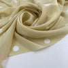 Falling, soft and light polka-dot silk crepe de chine. High quality deadstock fabric. Falling, soft and light polka-dot silk crepe de chine. High quality deadstock fabric.