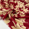 Polyester taffeta with flower design in red and ecru shades. Very crunchy and light. High-quality deadstock fabric by the meter collected in Stock from a Maison de Couture in Italy. Polyester taffeta with flower design in red and ecru shades. Very crunchy and light. High-quality deadstock fabric by the meter collected in Stock from a Maison de Couture in Italy.