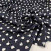Pure printed silk twille blue and white. Falling, light and floral. High-quality deadstock fabric by the meter collected in Stock from a Maison de Couture in Italy. Pure printed silk twille blue and white. Falling, light and floral. High-quality deadstock fabric by the meter collected in Stock from a Maison de Couture in Italy.
