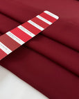 Pure viscose in georgette bordeaux is very soft, transparent and flowy. High-quality deadstock fabric by the meter collected in Stock from a Maison de Couture in Italy.