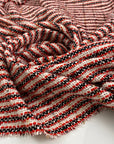 Multicolor cotton viscose jacquard tweed