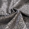 Grey silk and viscose jacquard Grey silk and viscose jacquard