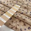 Pure silk crepe de chine in ivory cream ground, with very little floral design in blue and purple shades. Very flowy, light and ideal for shirts, blouses, skirts, and dresses. High-quality deadstock fabric by the meter collected in Stock from a Maison de Couture in Italy. Pure silk crepe de chine in ivory cream ground, with very little floral design in blue and purple shades. Very flowy, light and ideal for shirts, blouses, skirts, and dresses. High-quality deadstock fabric by the meter collected in Stock from a Maison de Couture in Italy.