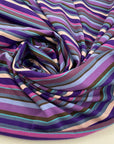 Multicolored striped cotton sweater