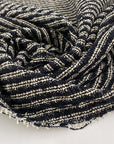 Multicolored cotton blend tweed