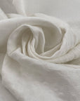 White Cotton Piquet Fabric by the Meter