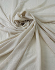 Beige Polyester Crepe Georgette