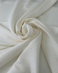 Silk Jaquard With White Striped Pattern