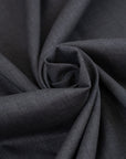 Light pure wool dark gray falling fabric. High-quality deadstock collected in Stock from a Maison de Couture in Italy.