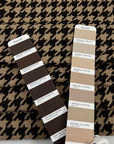 Brown And Beige Houndstooth Tweed