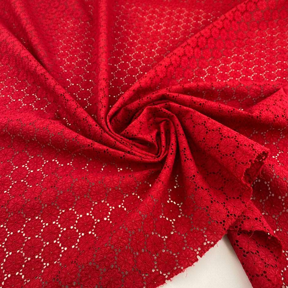 embroidered soft cotton sangallo