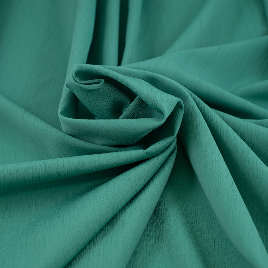 green cotton silk crepon