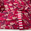 Pink And Purple Cotton Popeline With An Abstract Print