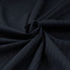 Soft and black cotton jacquard. High quality deadstock fabric.