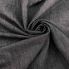 Black medium-weight cotton denim and non-stretch. Perfect for jackets. High-quality deadstock collected in Stock from a Maison de Couture in Italy.