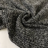 Tweed in polyester wool and viscose blend in smoked pearl grey. Very soft, light, warm and flowy. Ideal for winter dresses, jackets, skirts and light coats. High-quality deadstock collected in Stock from a Maison de Couture in Italy.
