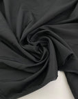 Black viscose ottoman