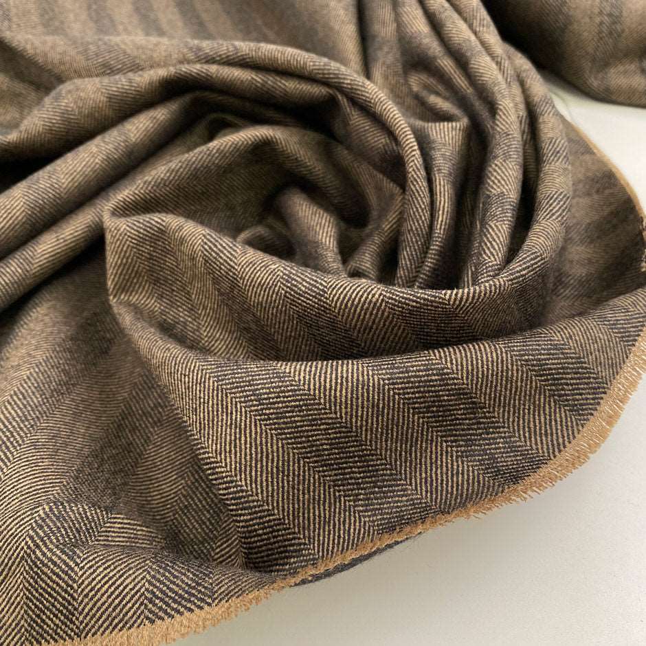Pure wool herringbone