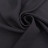 Black pure viscose crepe de chine, soft, fluid and non-stretch. High-quality deadstock collected in Stock from a Maison de Couture in Italy.
