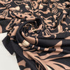 Brown Printed Viscose Jersey