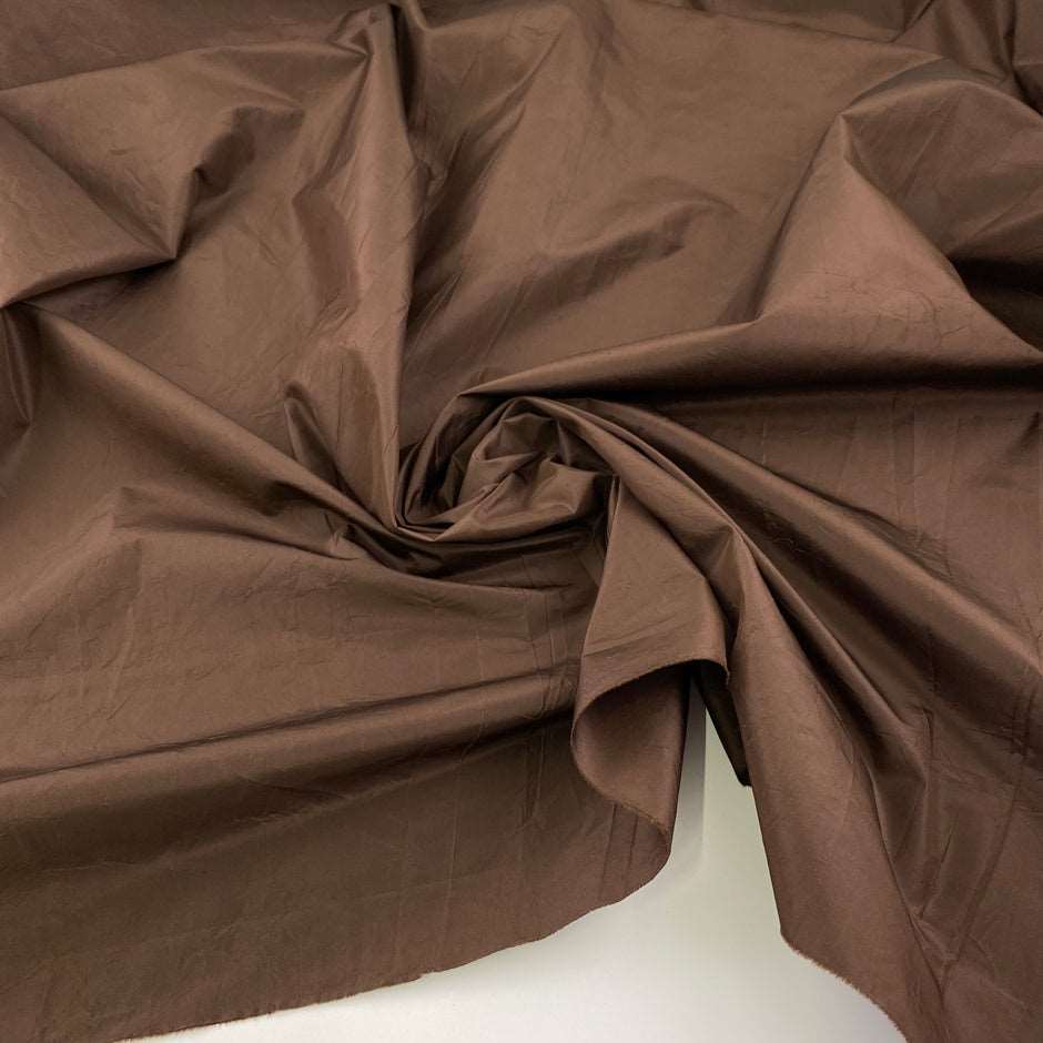 Brown silk taffeta