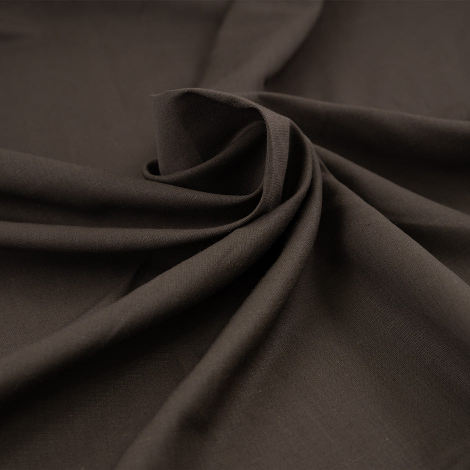 Brown pure wool mohair canvas. High-quality deadstock fabric collected in Stock from a Maison de Couture in Italy.