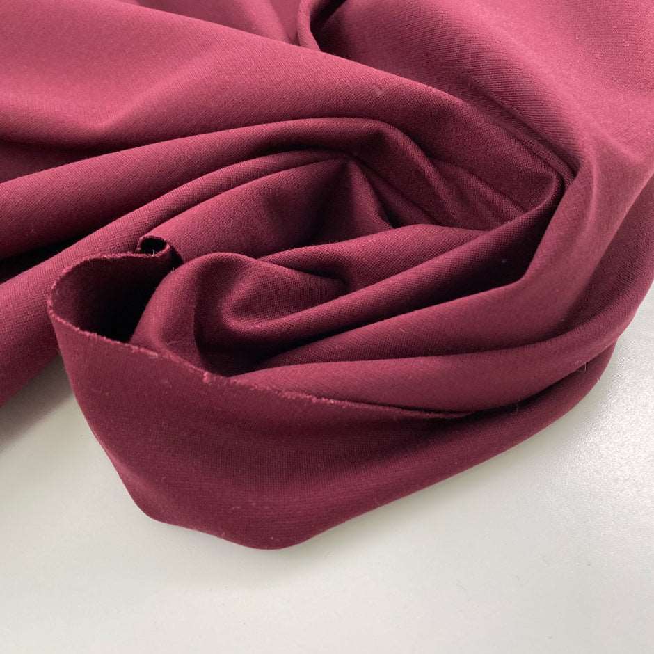 Burgundy viscose jersey