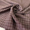 Bordeaux And White Checkered Wool Blend