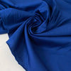 Pure cotton light gabardine in royal blue Déjà Vu Blue. Not stretch, soft with a crunchy texture. Ideal for trousers, skirts, dresses, and light jackets.
High-quality deadstock collected in Stock from a Maison de Couture in Italy.