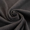 Dark gray soft and stretchy ribbed knit fabric. High quality deadstock fabric.