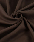 Structured brown cotton flannel twill fabric. High quality deadstock fabric.