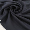 Pure cotton flannel in dark blue, soft, light and warm. High-quality deadstock fabric collected in Stock from a Maison de Couture in Italy.