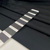 Very light black polyester taffeta with a crisp crunchy texture ideal for structured garments and voluminous shapes. High-quality deadstock collected in Stock from a Maison de Couture in Italy.