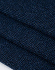 Stretch and spongy blue falling wool. High quality deadstock fabric.