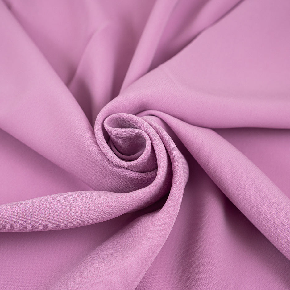 Pink and falling polyester crepe cady. High quality deadstock fabric.