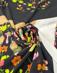 Silk Panel With Flower Printing