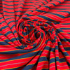 Red Cotton Jersey With Stripes